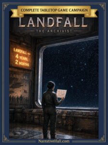 Landfall One Shot Science Fiction TTRPG Game Capaign