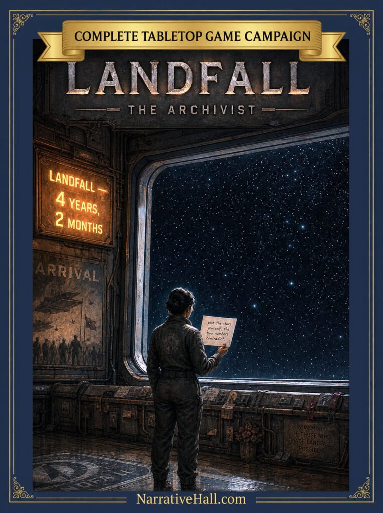 Landfall One Shot Science Fiction TTRPG Game Capaign