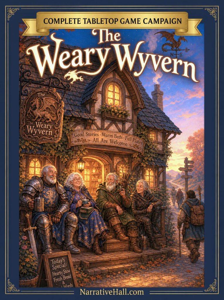 The Weary Wyvern: Cozy Fantasy TTRPG Game Campaign